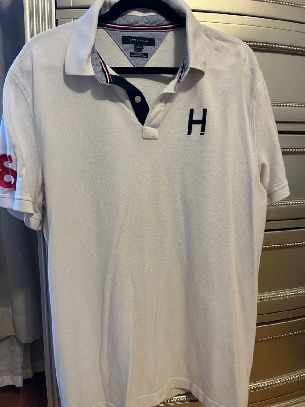 Tommy Hilfiger XL white polo shirt
